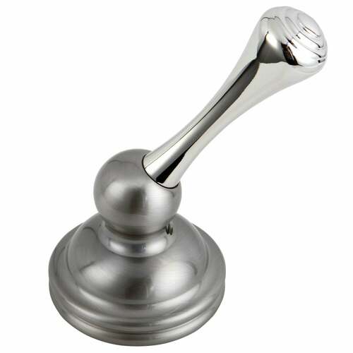 Kingston Brass KBH3407BL Brushed Nickel/Polished Chrome Metal Lever Handle