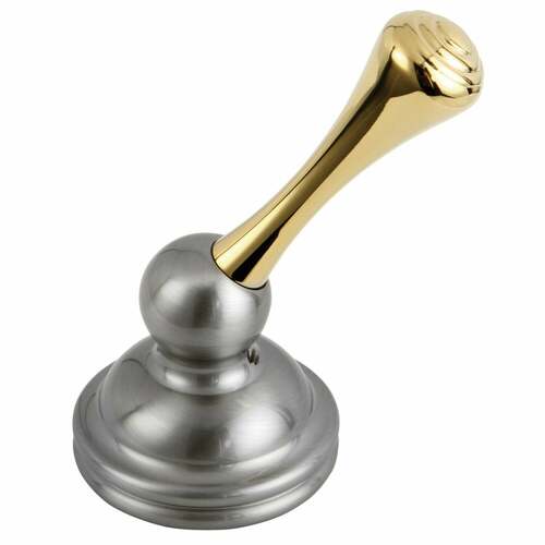 Kingston Brass KBH3409BL Brushed Nickel/Polished Brass Metal Lever Handle