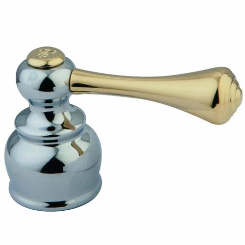 Kingston Brass KBH3604BLC Zinc Alloy Lever Handle, Cold Side, Polished Chrome/Brass