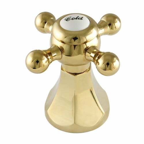 Kingston Brass KBH4462BXC Polished Brass Metal Cross Handle (Cold Side)