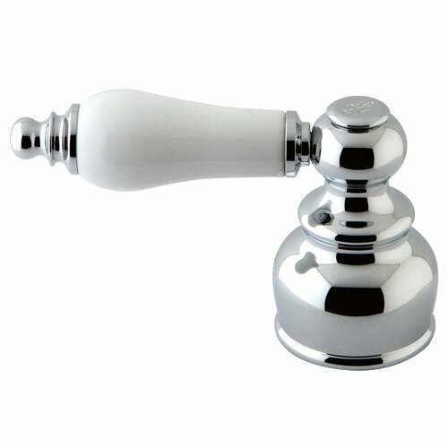 Kingston Brass KBH601PLH Polished Chrome Porcelain Lever Handle (Hot Side)