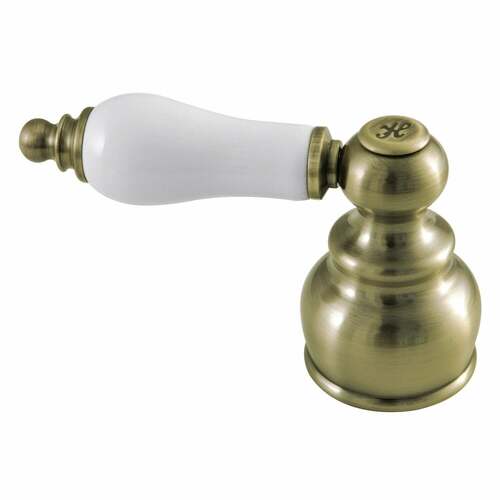 Kingston Brass KBH603PLABH Antique Brass Porcelain Lever Handle (Hot Side)