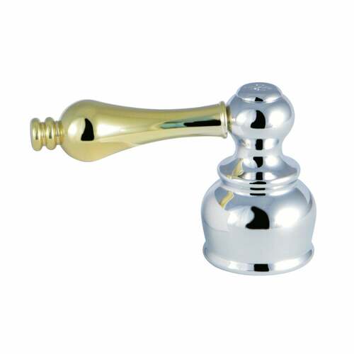 Kingston Brass KBH604ALH Zinc Alloy Lever Handle (Hot Side) - Polished Chrome/Brass
