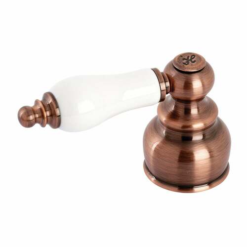 Kingston Brass KBH606PLH Antique Copper Porcelain Lever Handle (Hot Side)