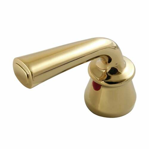 Kingston Brass KBH622RXLH Restoration Polished Brass Zinc Alloy Lever Handle (Hot Side)