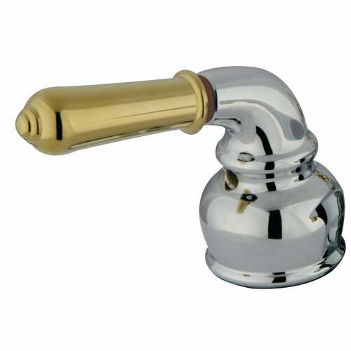 Kingston Brass KBH624H Polished Chrome/Brass Metal Lever Handle (Hot Side)