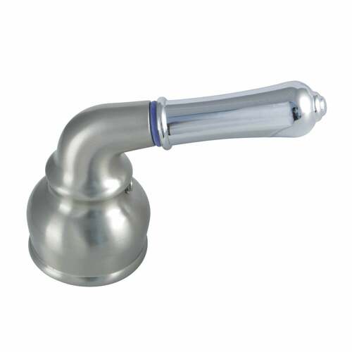 Kingston Brass KBH627C Brushed Nickel/Polished Chrome Metal Lever Handle (Cold Side)