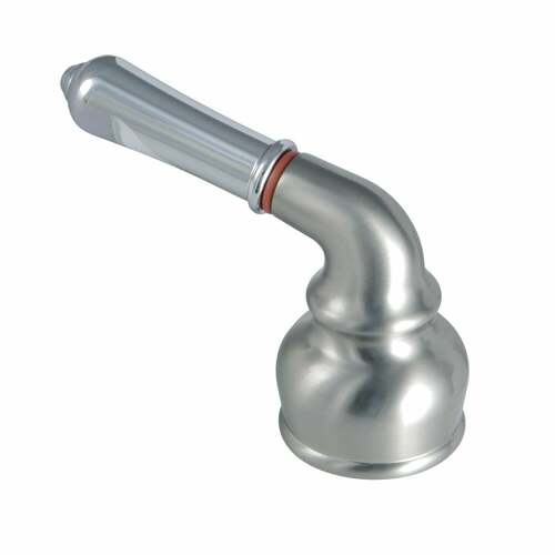 Kingston Brass KBH627H Brushed Nickel/Polished Chrome Metal Lever Handle (Hot Side)