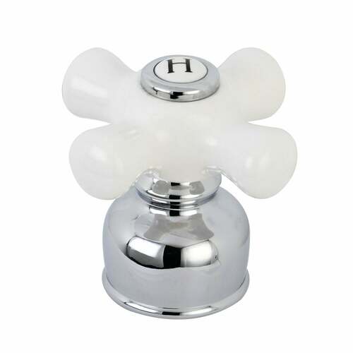 Kingston Brass KBH721PXH Polished Chrome Porcelain Cross Handle (Hot Side)