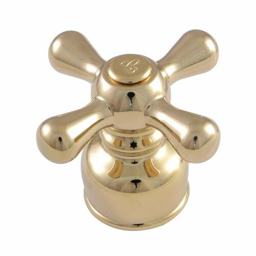 Kingston Brass KBH722AXC Polished Brass Metal Cross Handle (Cold Side)