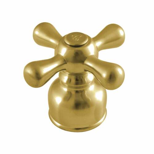 Kingston Brass KBH727AXSBC Brushed Brass Metal Cross Handle (Cold Side)