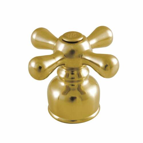 Kingston Brass KBH727AXSBH Brushed Brass Metal Cross Handle (Hot Side)