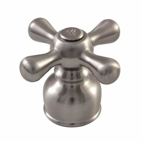 Kingston Brass KBH728AXC Brushed Nickel Metal Cross Handle (Cold Side)