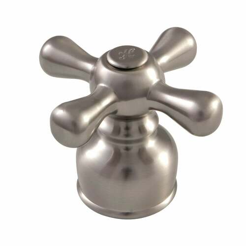 Kingston Brass KBH728AXH Brushed Nickel Metal Cross Handle (Hot Side)