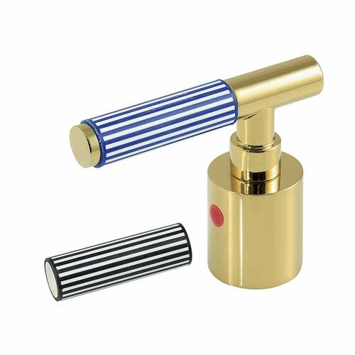 Kingston Brass KBH8662KPSH Verona Polished Brass Zinc Alloy Lever Handle (Hot Side)