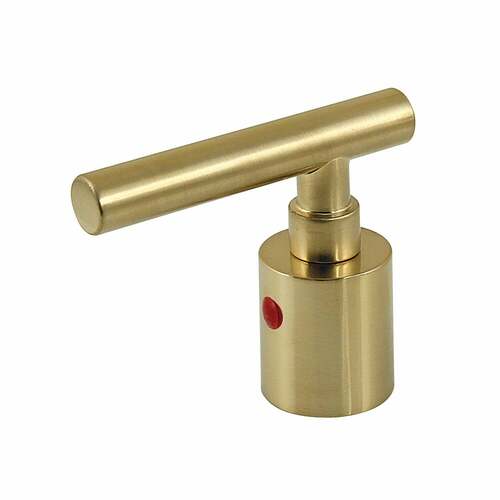 Kingston Brass KBH8667CMLH Manhattan Brushed Brass Zinc Alloy Lever Handle (Hot Side)