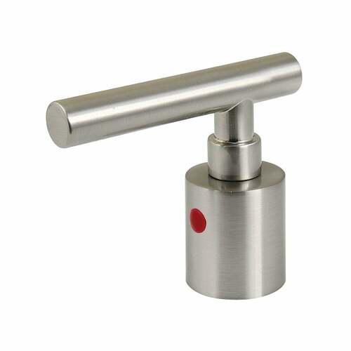 Kingston Brass KBH8668CMLH Manhattan Brushed Nickel Zinc Alloy Hot Side Lever Handle