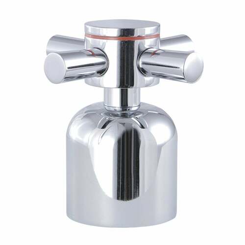 Kingston Brass KBH8961DXH Concord Polished Chrome Metal Cross Handle (Hot Side)