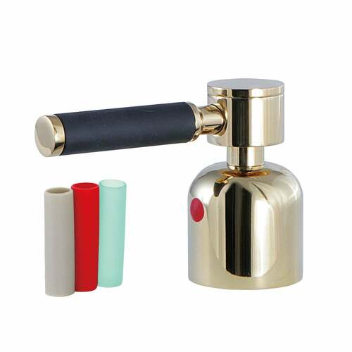 Kingston Brass KBH8962DKLH Kaiser Polished Brass Metal Lever Handle (Hot Side)