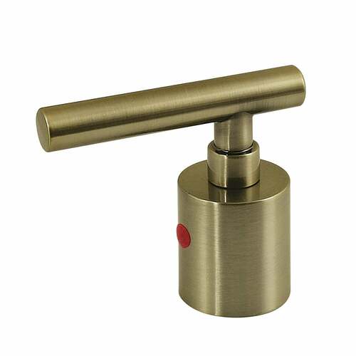 Kingston Brass KBH8963CMLH Manhattan Antique Brass Zinc Alloy Lever Handle (Hot Side)