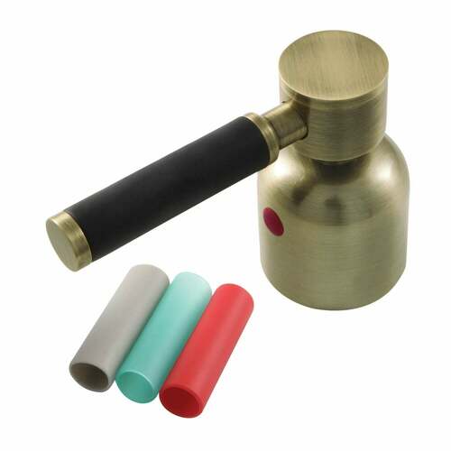 Kingston Brass KBH8963DKLH Kaiser Antique Brass Metal Lever Handle (Hot Side)