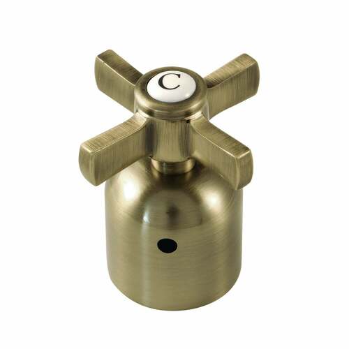 Kingston Brass KBH8963ZXC Millennium Antique Brass Metal Cross Handle (Cold Side)