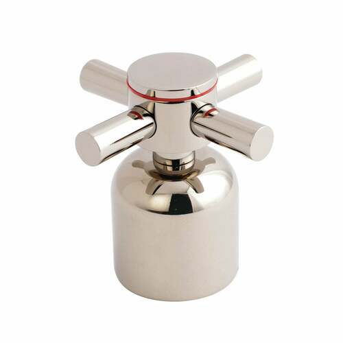 Kingston Brass KBH8966DXH Concord Polished Nickel Metal Cross Handle (Hot Side)