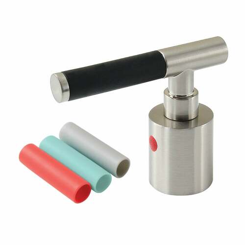 Kingston Brass KBH8968CKLH Kaiser Brushed Nickel Zinc Alloy Hot Side Lever Handle