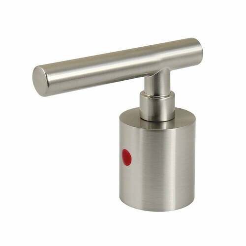 Kingston Brass KBH8968CMLH Manhattan Brushed Nickel Zinc Alloy Hot Side Lever Handle