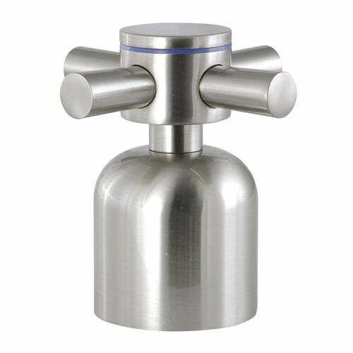 Kingston Brass KBH8968DXC Concord Brushed Nickel Metal Cross Handle (Cold Side)