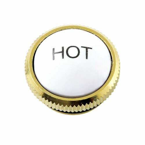 Kingston Brass KBHI1792AXH Polished Brass Hot Handle Index Button