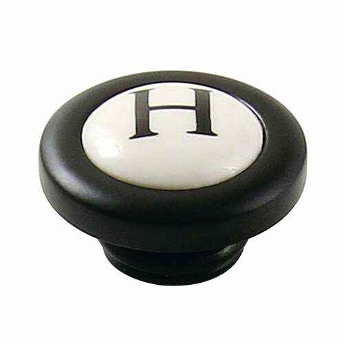 Kingston Brass KBHI720PXH Matte Black Hot Handle Index Button
