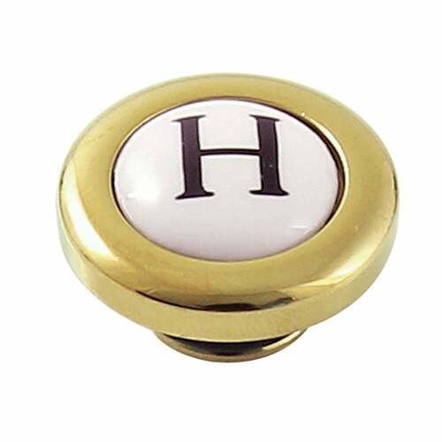 Kingston Brass KBHI722PXH Polished Brass Hot Handle Index Button