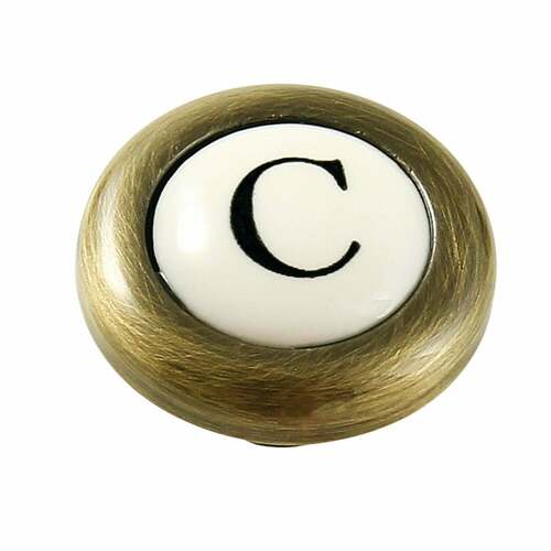 Kingston Brass KBHI723PXABC Antique Brass Cold Handle Index Button