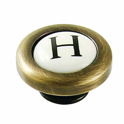 Kingston Brass KBHI723PXABH Antique Brass Hot Handle Index Button