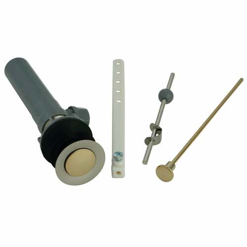 Kingston Brass KBP1009 Brushed Nickel/Polished Brass Pop-Up Drain with Overflow