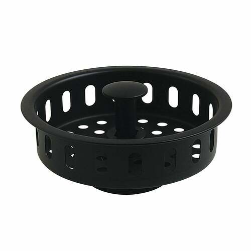 Kingston Brass KBP2000MB Matte Black Kitchen Sink Basket Strainer by Made to Match