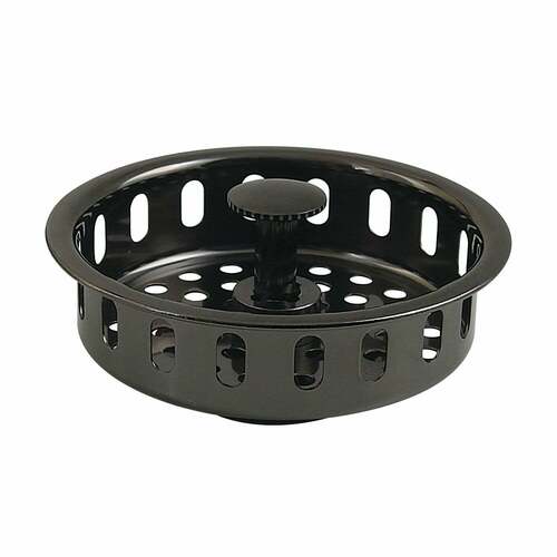 Kingston Brass KBP2000 Made to Match Black Stainless Steel Kitchen Sink Basket Strainer
