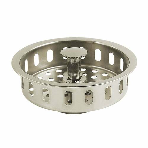 Kingston Brass KBP2006 Made to Match Polished Nickel Kitchen Sink Basket Strainer
