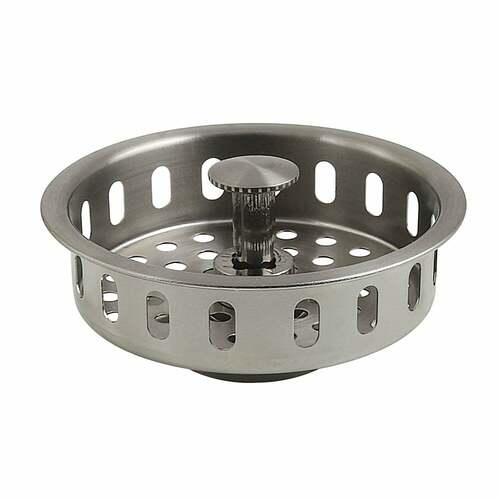 Kingston Brass KBP2008 Brushed Nickel Kitchen Sink Basket Strainer by Made to Match