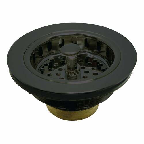 Kingston Brass KBS1000 Black Stainless Steel Kitchen Sink Basket Strainer
