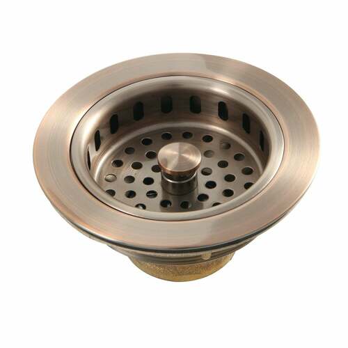 Kingston Brass KBS1006AC Antique Copper Kitchen Sink Basket Strainer
