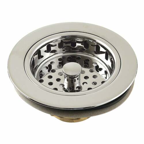 Kingston Brass KBS1006 Polished Nickel Kitchen Sink Basket Strainer