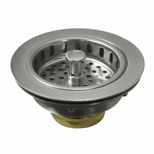 Kingston Brass KBS1008 Brushed Nickel Kitchen Sink Basket Strainer