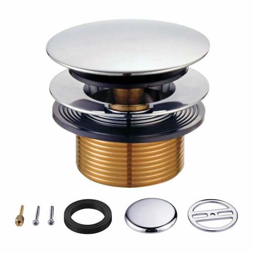 Kingston Brass KBU2001 Eugene Tip-Toe Tub Drain Conversion Kit - Polished Chrome