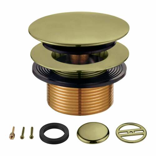 Kingston Brass KBU2003 Eugene Antique Brass Tip-Toe Tub Drain Conversion Kit