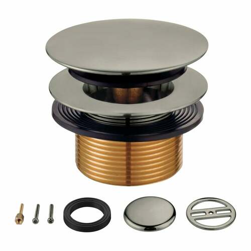Kingston Brass KBU2008 Eugene Tip-Toe Tub Drain Conversion Kit, Brushed Nickel