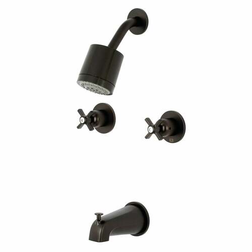 Kingston Brass KBX8145ZX Millennium Double-Handle Tub Shower Faucet, Oil Rubbed Bronze