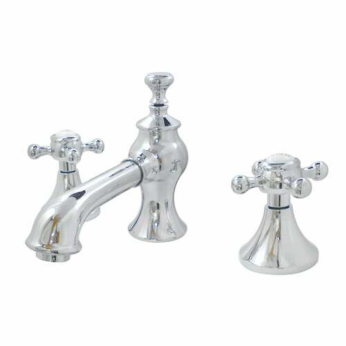 Kingston Brass KC7061BX English Country Widespread Bathroom Faucet, Brass Pop-Up, Polished Chrome