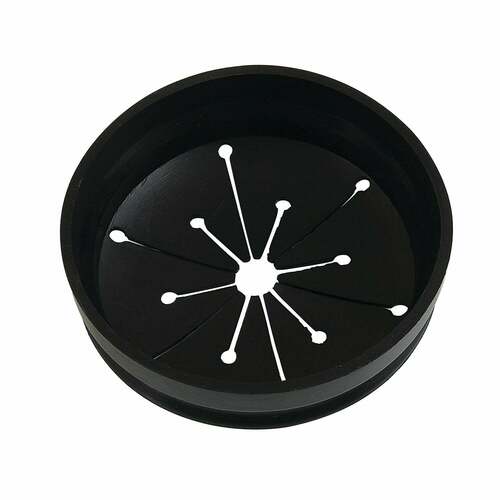 Kingston Brass KD4100 Black Garbage Disposal Splash Guard by Made to Match